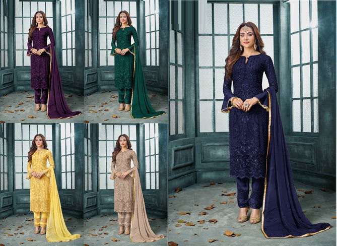 802 Master Color Designer Georgette Suits Catalog
